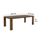 Ally Dining Table | Textured Apron | Walnut Brown Parota Wood 87’’ BM333487