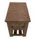 Ally Chairside Table | 1 Drawer | 1 Shelf | Brown Parota Wood | 15’’ BM333489