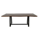Ally Dining Table with Trestle Base | Live Edge Top | Brown Wood 87’’ BM333492