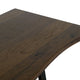 Ally Dining Table with Trestle Base | Live Edge Top | Brown Wood 87’’ BM333492