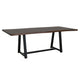 Ally Dining Table with Trestle Base | Live Edge Top | Brown Wood 87"