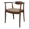 Niva 7pc Dining Table Set | 6 Fabric Chairs | Brown Full Solid Wood BM333493