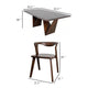Rumy 7pc Extendable Dining Table Set 6 Chairs Diamond Edge Brown BM333495