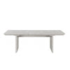 Diaz 7pc Dining Table Set | Extendable | 6 Fabric Chair | Gray Wood BM333503