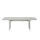 Diaz 7pc Dining Table Set | Extendable | 6 Fabric Chair | Gray Wood BM333503