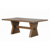 Zivy 7pc Dining Table Set | Modern Farmhouse Brown | 6 Fabric Chairs BM333505