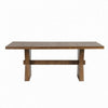 Zivy 7pc Dining Table Set | Modern Farmhouse Brown | 6 Fabric Chairs BM333505