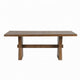 Zivy 7pc Dining Table Set | Modern Farmhouse Brown | 6 Fabric Chairs BM333505