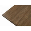 Zivy Dining Table | 78" Modern Farmhouse Hourglass Oak Brown Wood