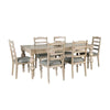 Cherie 7pc Dining Table Set | Turned Legs | 6 Chairs | Light Brown BM333507