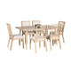 Lucas 7pc Dining Table Set | 6 Spindle Back Chairs | Natural Brown BM333508