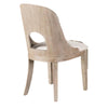 Zoko 5pc Round Dining Table Set | Polyester Chairs | White Wash Wood BM333510