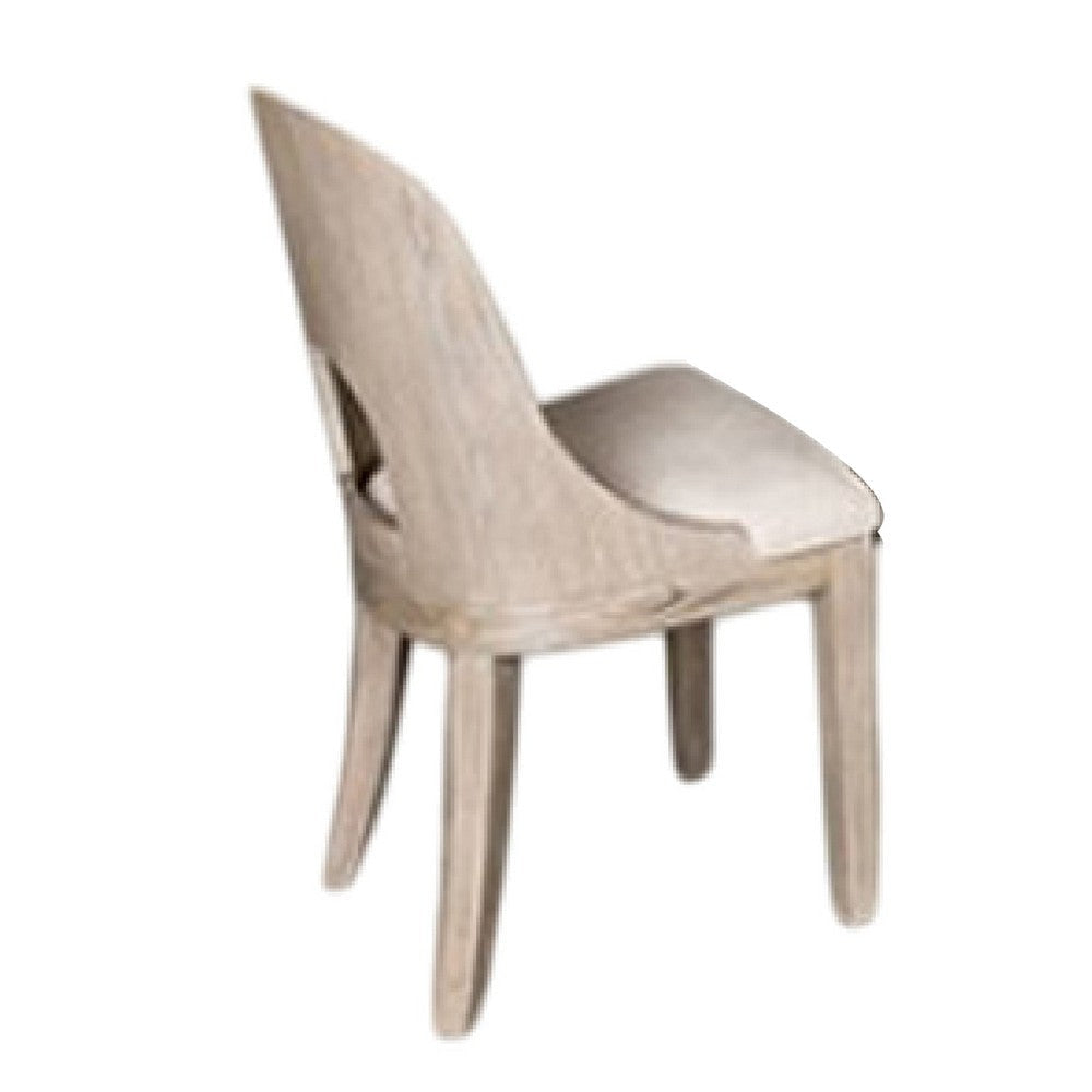Zoko 7pc Dining Table Set | Polyester Cushion Seats | White Wash Wood BM333511
