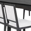 Kizie 7pc Dining Table Set | 94-118" Extendable | Black Wood Chairs