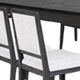 Kizie 7pc Dining Table Set | 94-118" Extendable | Black Wood Chairs
