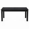 Kizie 9pc Dining Table Set | 94-118" Extendable | Black Wood Chairs