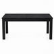 Kizie 9pc Dining Table Set | 94-118" Extendable | Black Wood Chairs