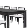 Kizie 9pc Dining Table Set | 94-118’’ Extendable | Black Wood Chairs BM333518