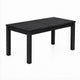 Kizie 9pc Dining Table Set | 94-118" Extendable | Black Wood Chairs