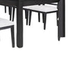 Kizie 9pc Dining Table Set | 94-118’’ Extendable | Black Wood Chairs BM333518