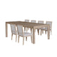 Kizie 7pc Dining Table Set | 94-118’’ Extendable | Tawny Brown Chairs BM333519
