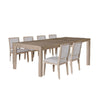 Kizie 7pc Dining Table Set | 94-118" Extendable | Tawny Brown Chairs