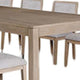 Kizie 7pc Dining Table Set | 94-118’’ Extendable | Tawny Brown Chairs BM333519