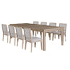 Kizie 9pc Dining Table Set | 94-118’’ Extendable | Tawny Brown Chairs BM333520