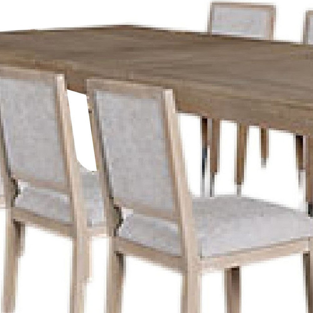 Kizie 9pc Dining Table Set | 94-118’’ Extendable | Tawny Brown Chairs BM333520