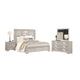 Diaz 4pc Queen Size Bedroom Set | Dresser Mirror | Sunburst Light Gray BM333529