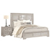 Diaz 4pc Queen Size Bedroom Set | Dresser Mirror | Sunburst Light Gray BM333529
