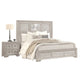 Diaz 4pc Queen Size Bedroom Set | Dresser Mirror | Sunburst Light Gray BM333529
