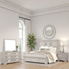 Diaz 4pc Queen Size Bedroom Set | Dresser Mirror | Sunburst Light Gray BM333529