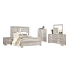 Diaz 5pc Queen Size Bedroom Set | Chest | Dresser Mirror | Light Gray BM333531