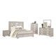 Diaz 5pc Queen Size Bedroom Set | Chest | Dresser Mirror | Light Gray BM333531