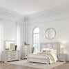 Diaz 5pc Queen Size Bedroom Set | Chest | Dresser Mirror | Light Gray BM333531