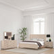 Rozie 4pc Queen Bedroom Set | Beveled Mirror Dresser | Oak Brown Wood BM333534