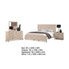Rozie 5pc Queen Bedroom Set Dresser Mirror 2 Nightstands Light Oak BM333535