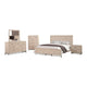 Rozie 5pc Queen Bedroom Set | Chest | Dresser Mirror | Light Oak Brown
