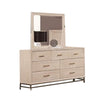 Rozie 5pc Queen Bedroom Set | Chest | Dresser Mirror | Light Oak Brown BM333536