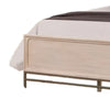 Rozie Queen Bed | Panel Style Headboard | Light Oak Brown Solid Wood