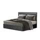 Zoko 4pc Queen Bedroom Set | USB Bedside Table | Ash Gray Wood BM333539