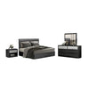 Zoko 4pc Queen Bedroom Set | USB Bedside Table | Ash Gray Wood