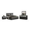 Zoko 4pc Queen Bedroom Set | USB Bedside Table | Ash Gray Wood