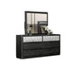 Zoko 4pc Queen Bedroom Set | USB Nightstand | Mirror | Ash Gray Wood