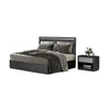 Zoko 4pc Queen Bedroom Set | USB Nightstand | Mirror | Ash Gray Wood