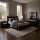 Zoko 4pc Queen Bedroom Set | USB Nightstand | Mirror | Ash Gray Wood