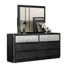 Zoko 5pc Queen Bedroom Set | 2 USB Nightstands | Dresser Mirror | Gray