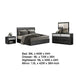 Zoko 5pc Queen Bedroom Set | 2 USB Nightstands | Dresser Mirror | Gray BM333541