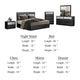 Zoko 5pc Queen Bedroom Set | USB Bedside Table | Mirror | Gray Wood BM333543